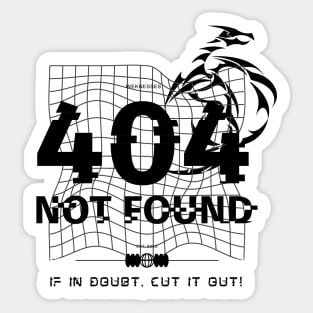 ERROR 404 Sticker